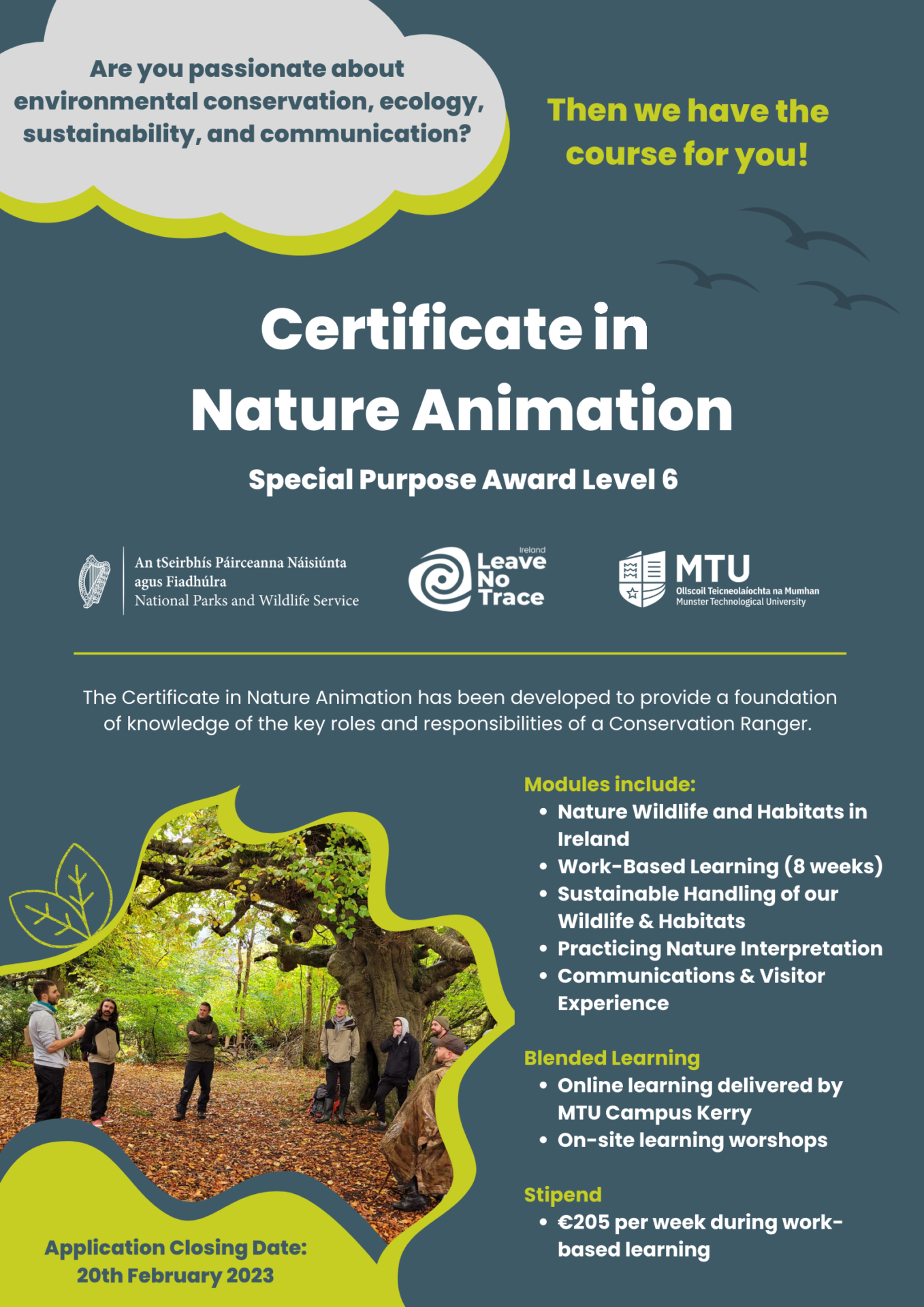 The Certificate in Nature Animation - Leave No Trace Ireland